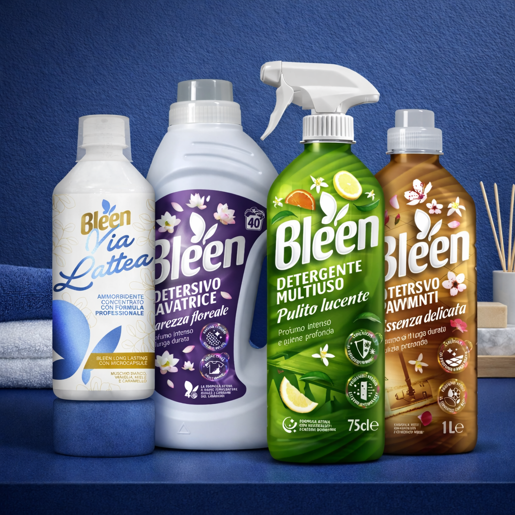 Offerta Ammorbidente 1x Via Lattea + 1x Detersivo Carezza Floreale + 1x Spray Multiuso Pulito Lucente + 1x Pavimenti Essenza Delicata